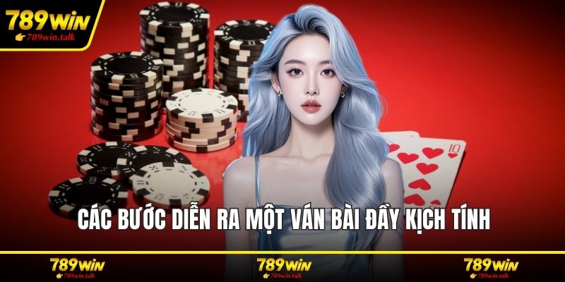 Các bước diễn ra một ván bài đầy kịch tính